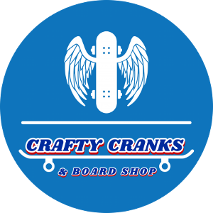 Crafty Cranks & Board Shop logo