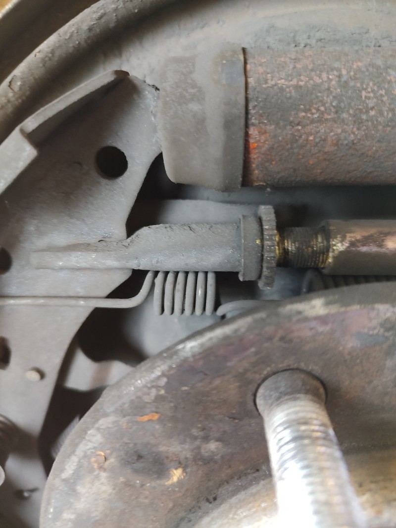 Close-up of-up of an automotive suspension