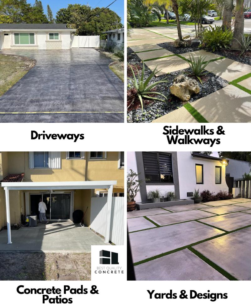 concrete work for walkways, driveways, patios and more