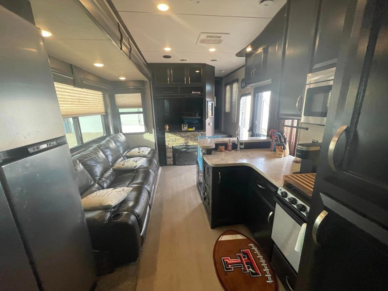 Inside look at a meticulously detailed RV.