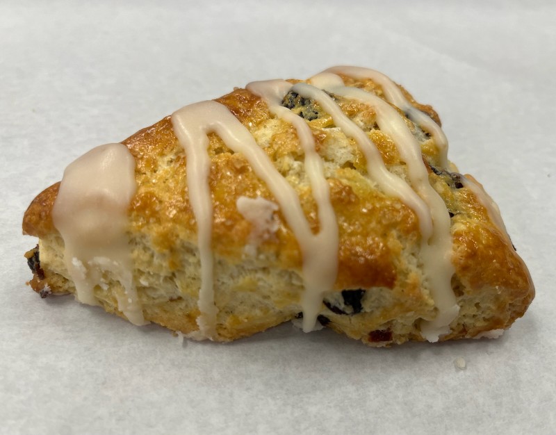 Blueberry scone.