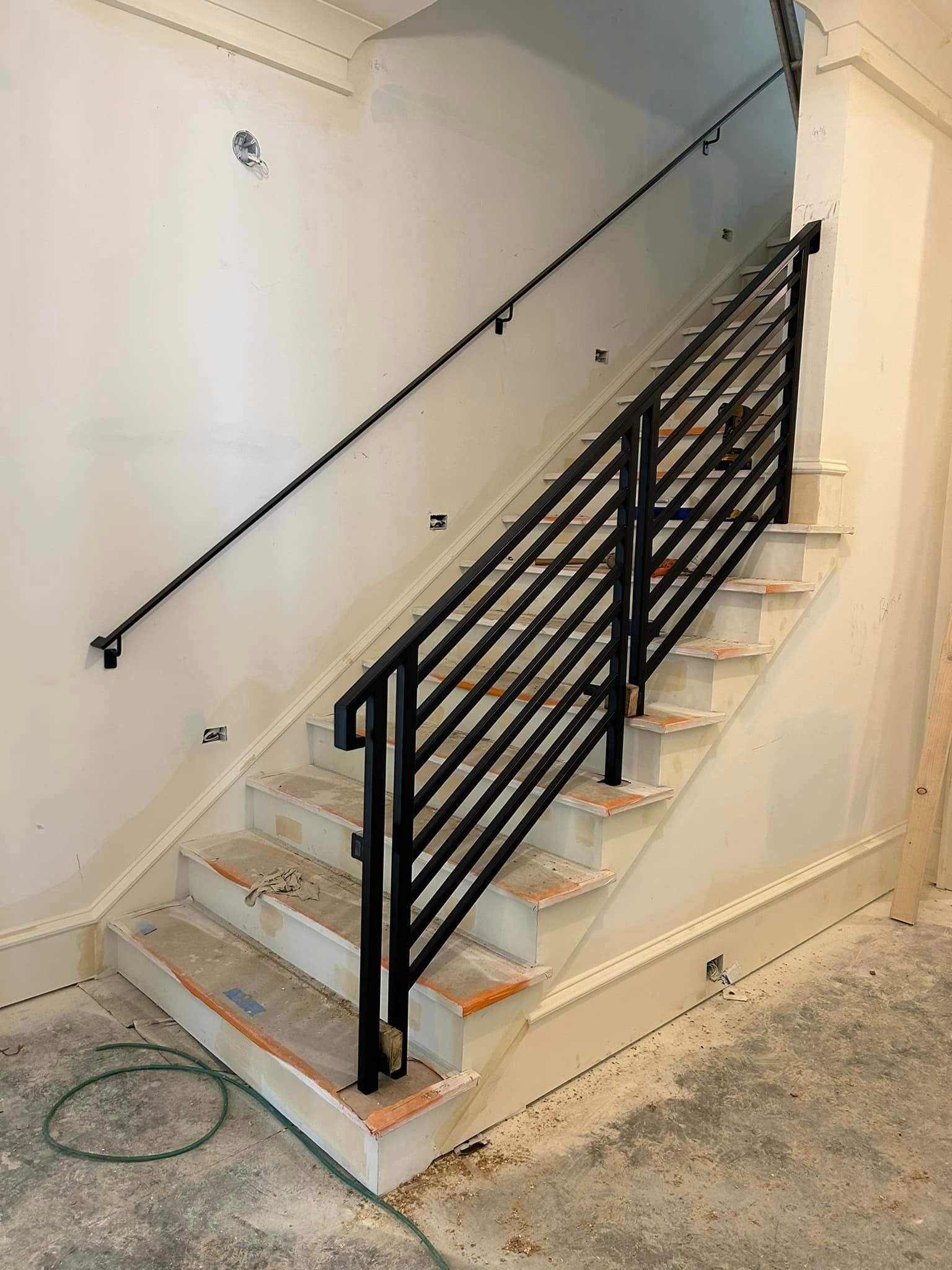 Simple iron railing.