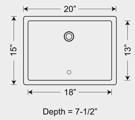 LTC-02 sink dimensions.
