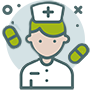 pharmacy staff icon