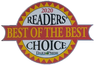 2020 Daily Press Readers' Choice Best of the Best Award badge