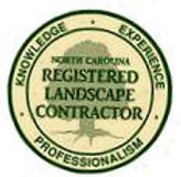 Registered Landscape Contractor certification badge.