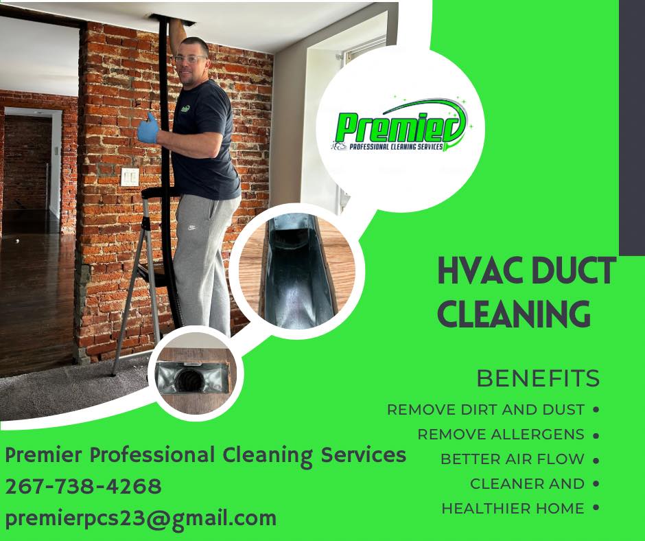 An advertising graphic for HVAC duct cleaning.