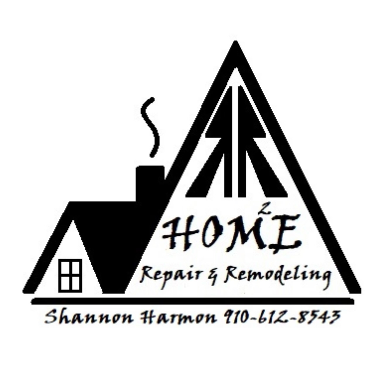 home 2 construction logo