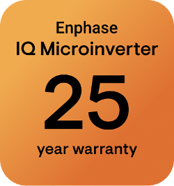 Enpahase IQ Microinverter 25-Year Warranty badge