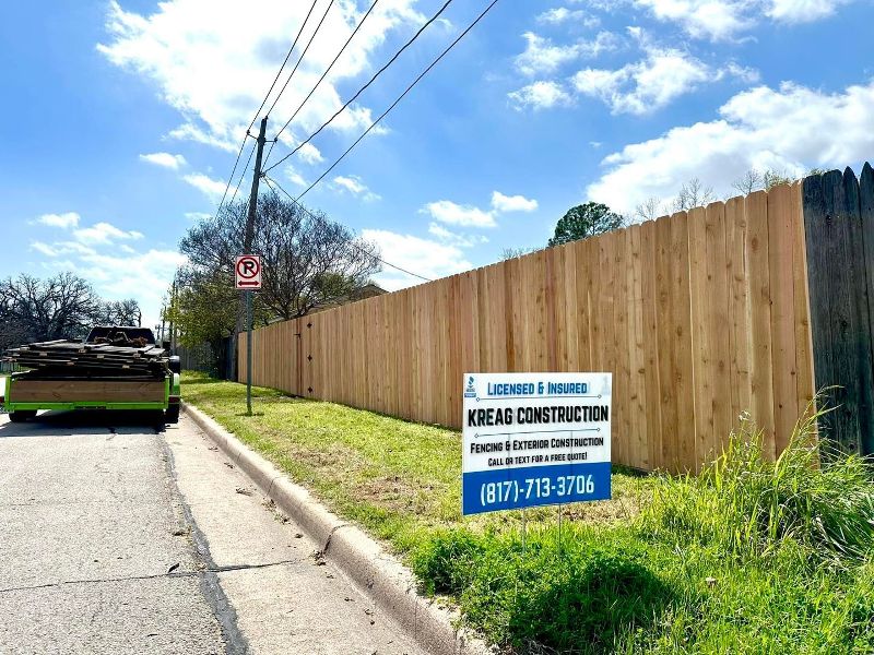 Construction business sign.