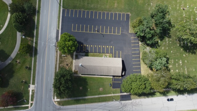 asphalt parking lot