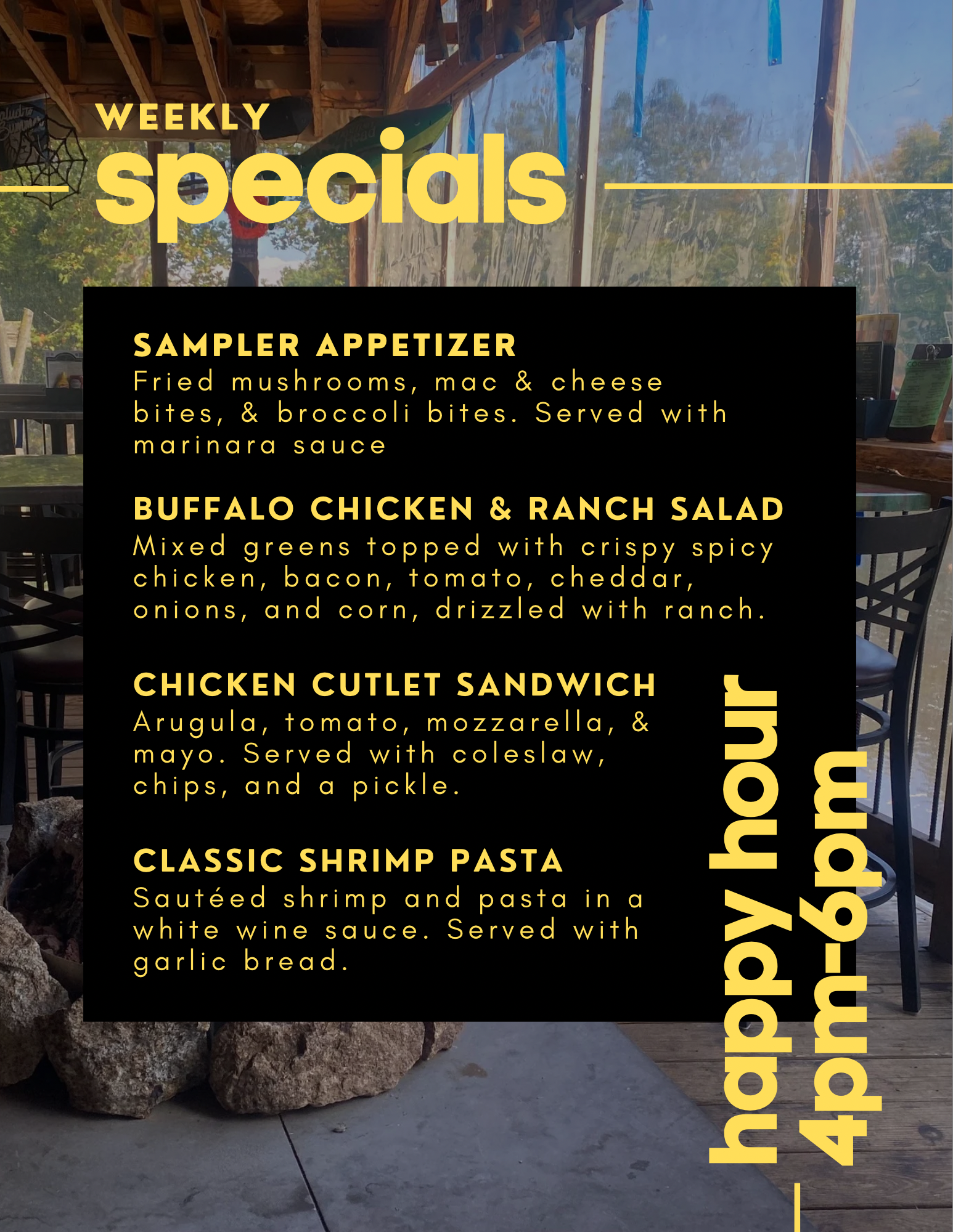 Duck In Tap Room Collegeville PA Weekly Specials