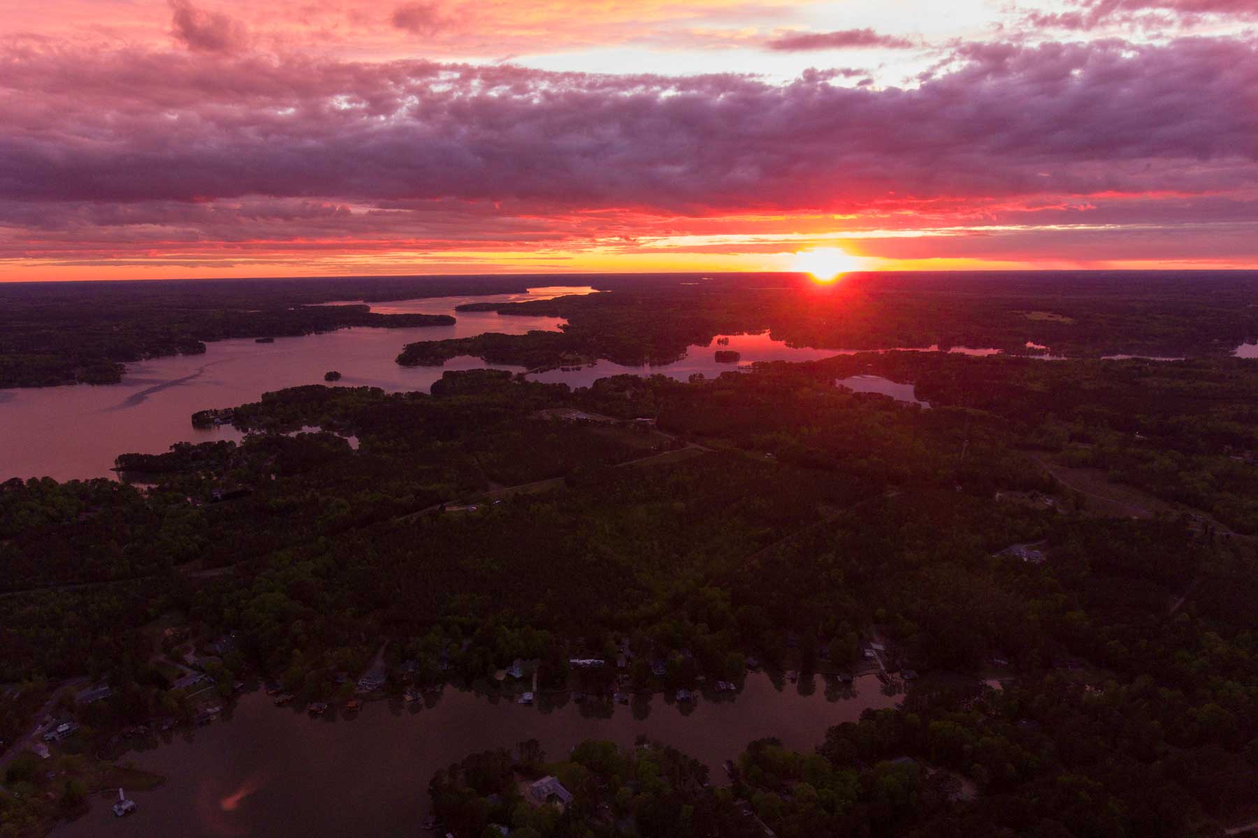 Lake Gaston aerial view