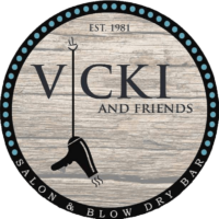 Vicki and Friends Salon & Blow Dry Bar logo