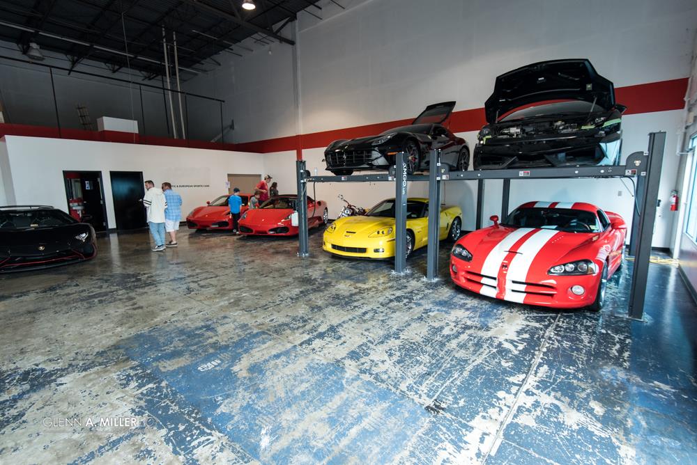 Exotic car showroom