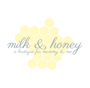 milk & honey logo yellow and grey 