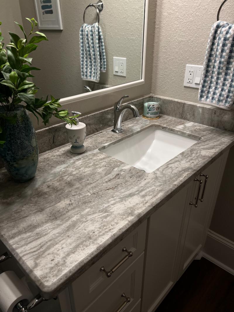 Bathroom vanity granite countertop