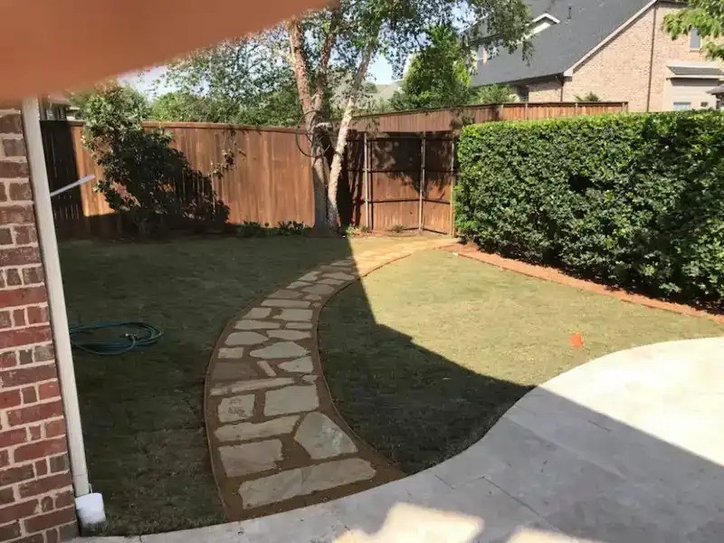 Stone pathway.