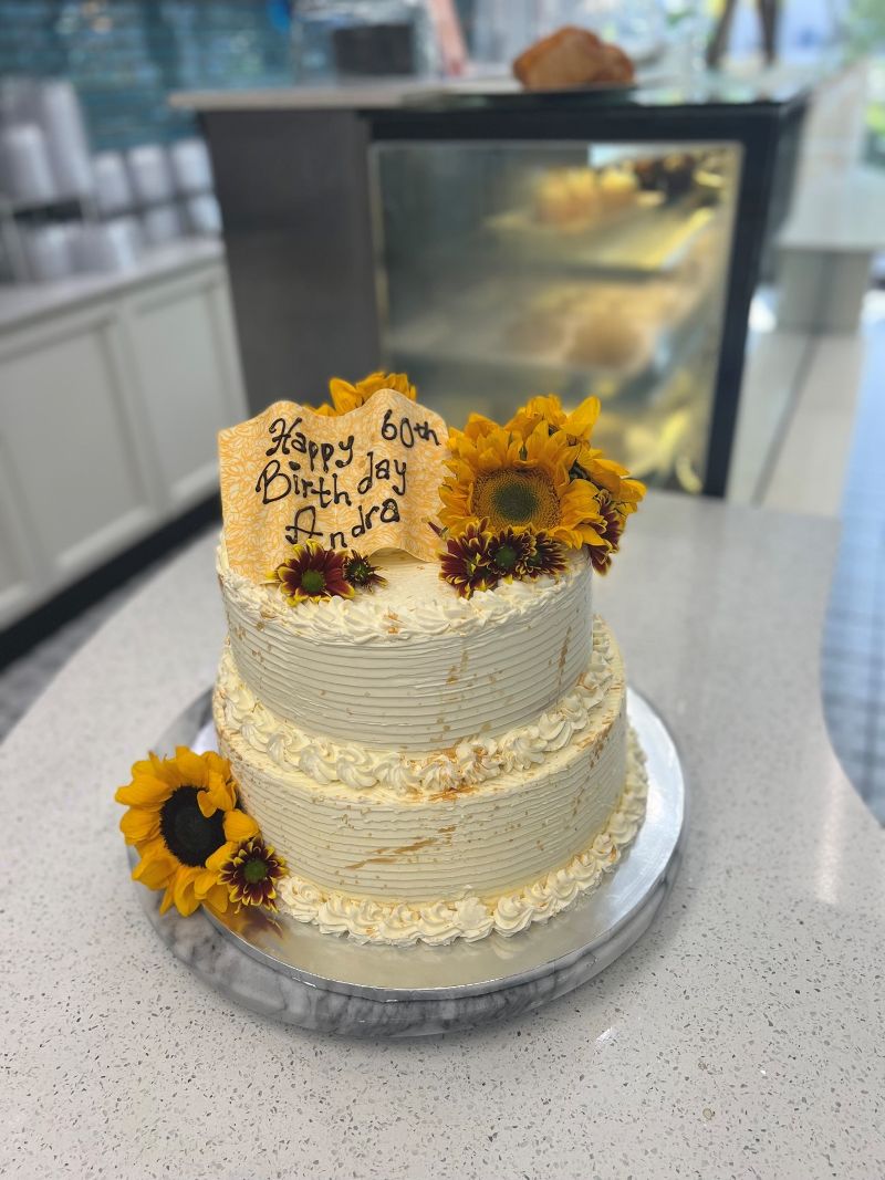 decorated birthday cake