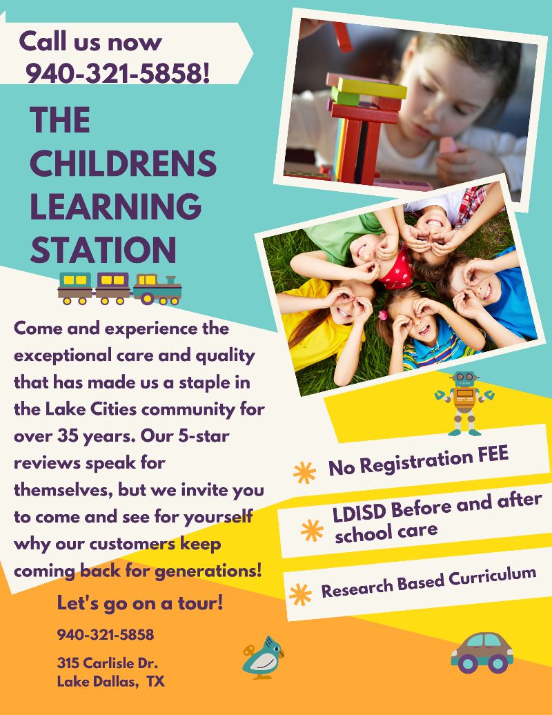 the children's learning station flyer