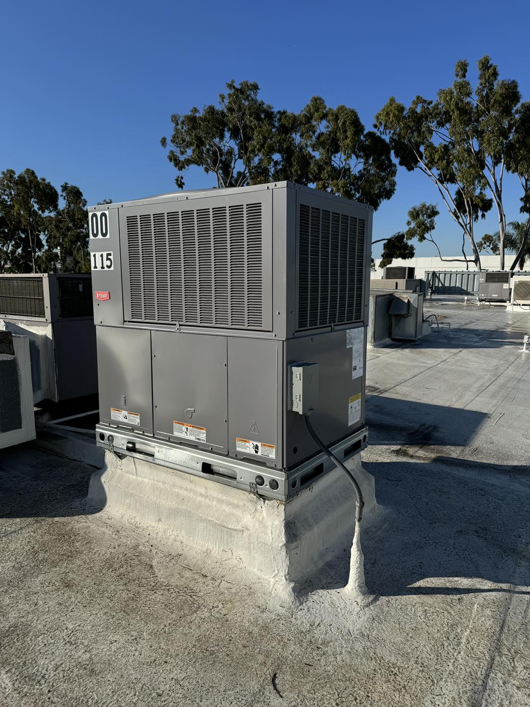 Commercial HVAC unit.