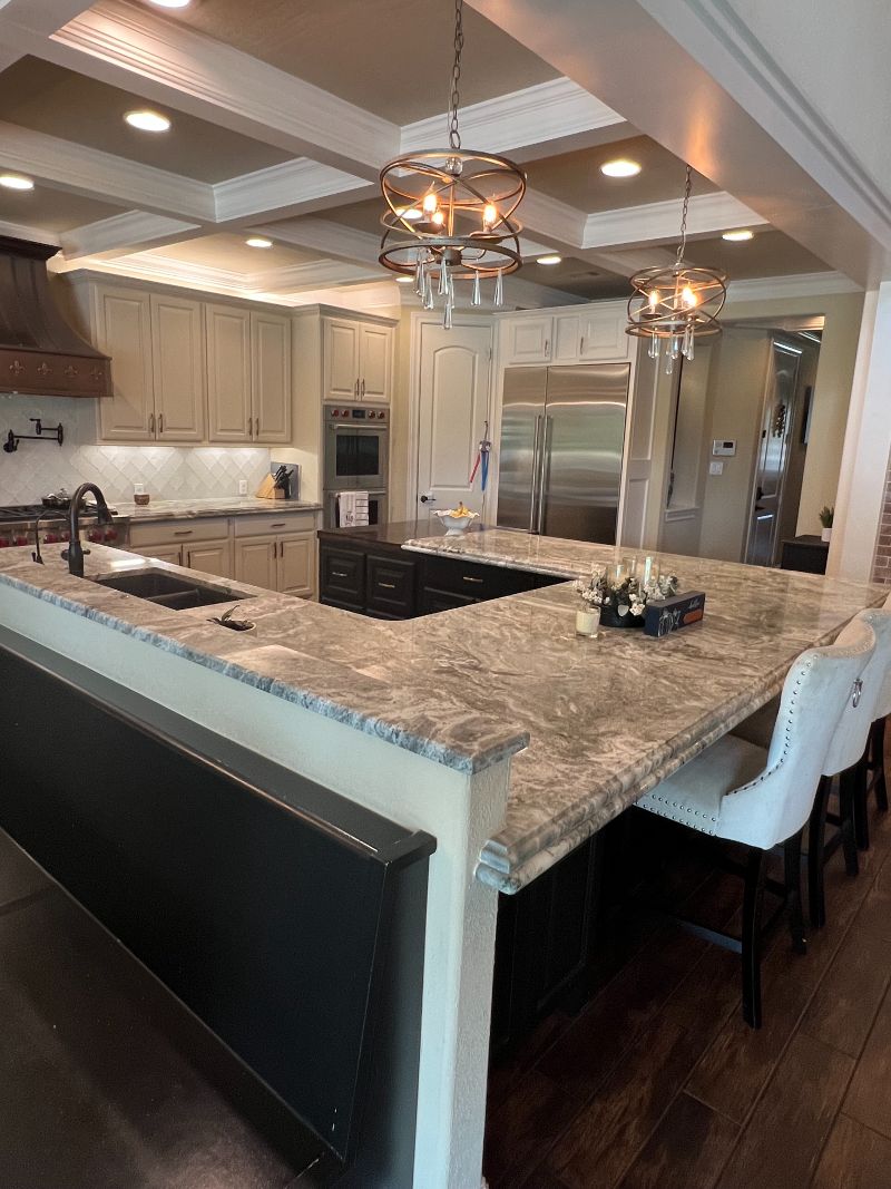 Kitchen remodel with granite countertops