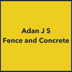 Adan JS Fence and Concrete logo