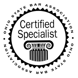 Ohio State Bar Association Certified Specialist badge.