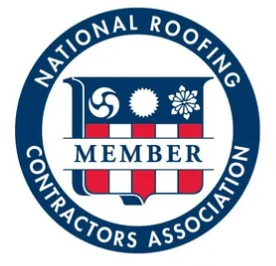 National Roofing Contractors Association membership badge.