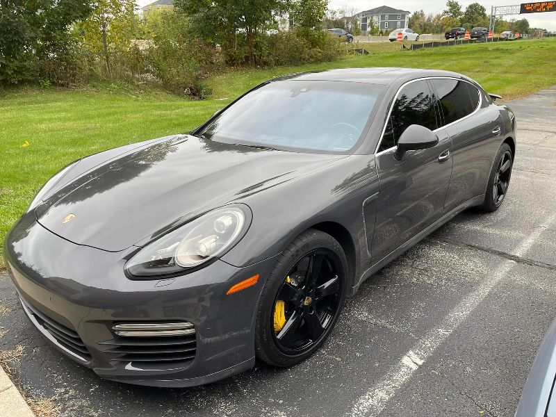 Gray sportscar with window tint