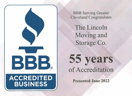 lincoln movie and storage co bbb accredited business logo