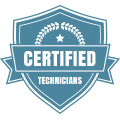 Certified Technicians.