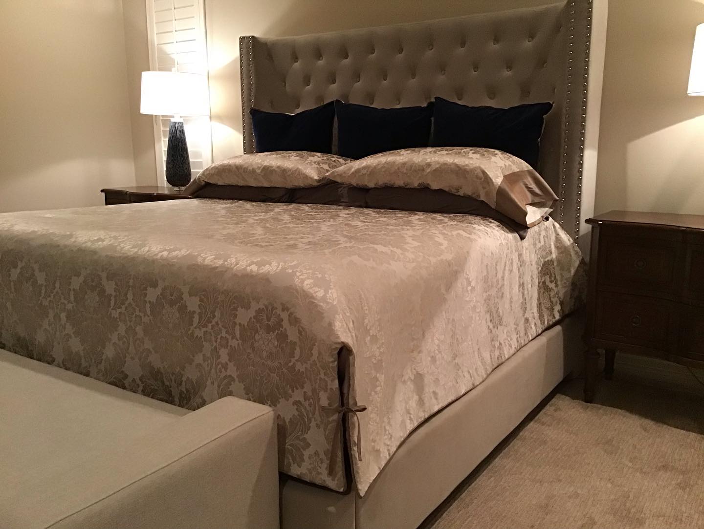 Custom Bedding by Houston Draperies