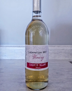 Bottle of Elevation 966 white wine