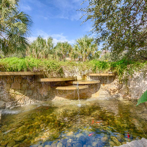 waterfall landscape area