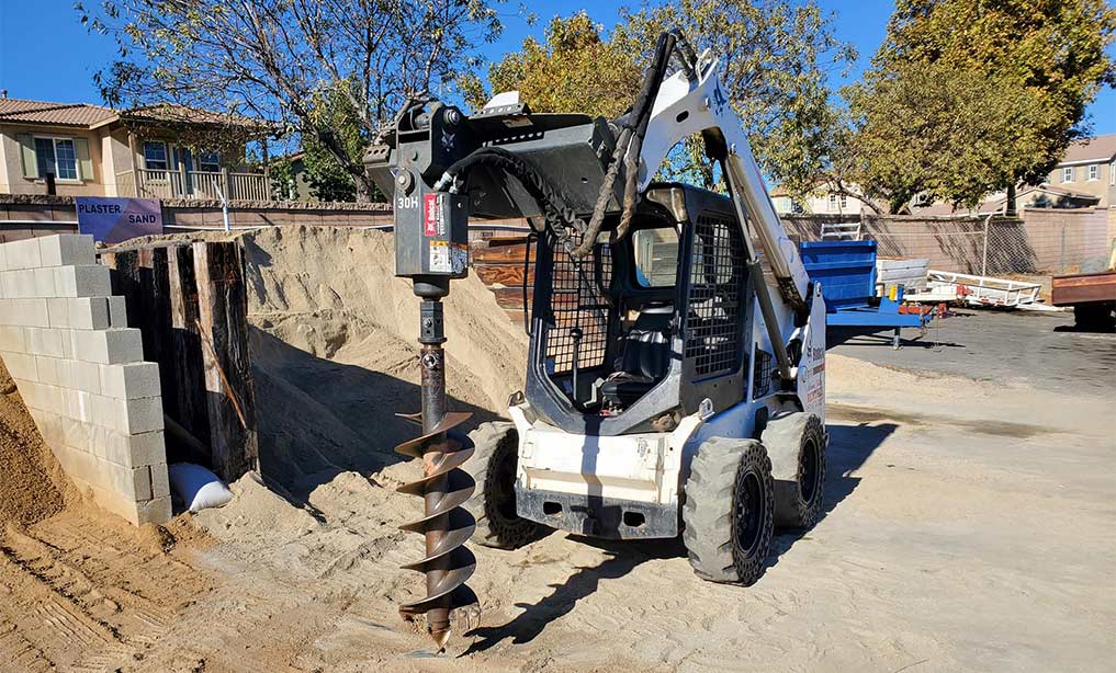 A bobcat drill.