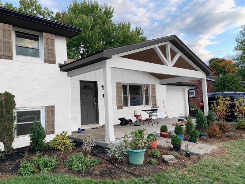 exterior of the front of the house