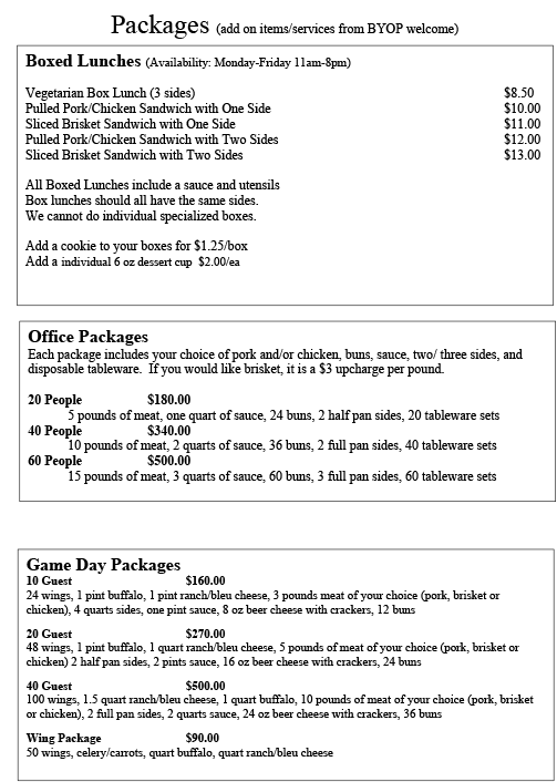 catering menu page 3