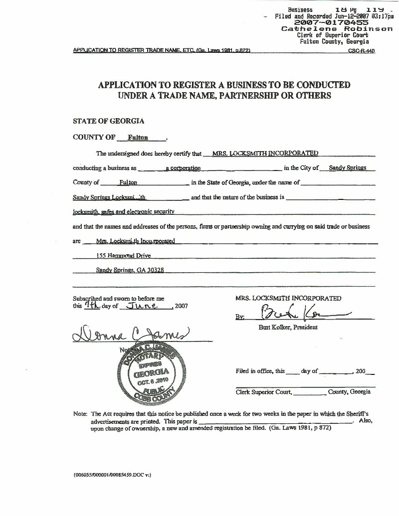 business registration application