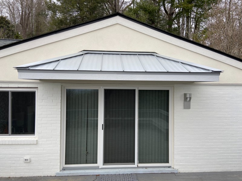 Awning over house back door