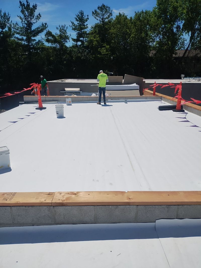 Flat commercial roof