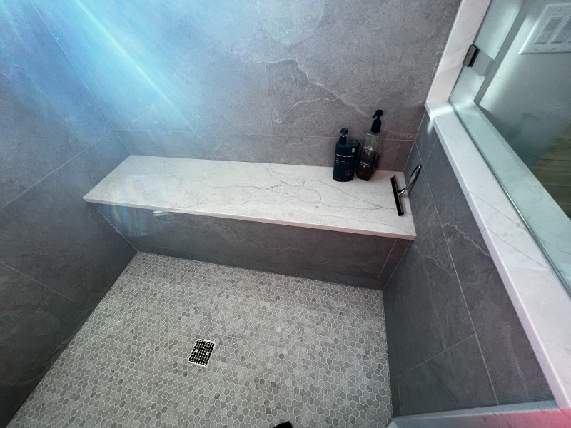 Stone Shower & Seat