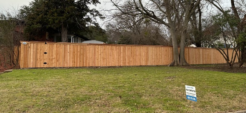 Wooden fence