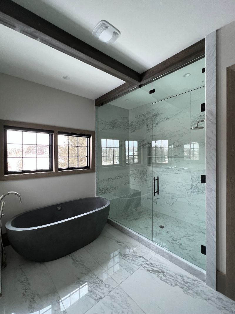 Stone Batrhoom Floor & Shower