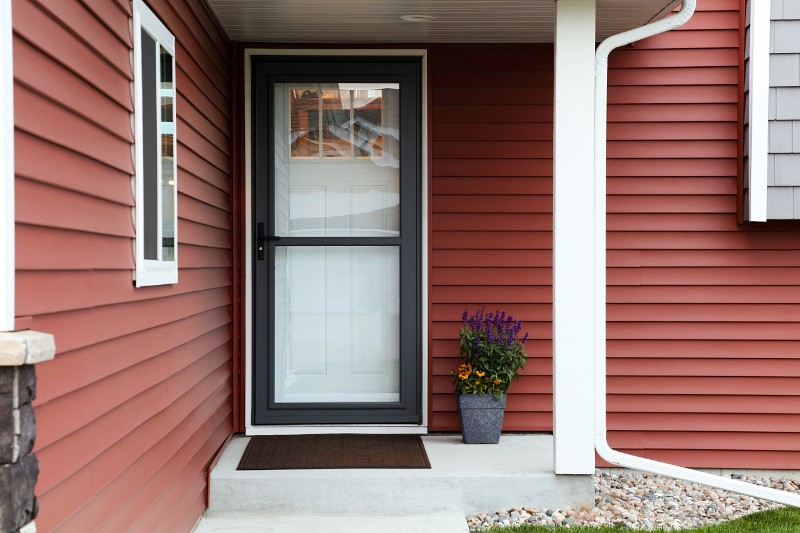 retractable screen storm doors