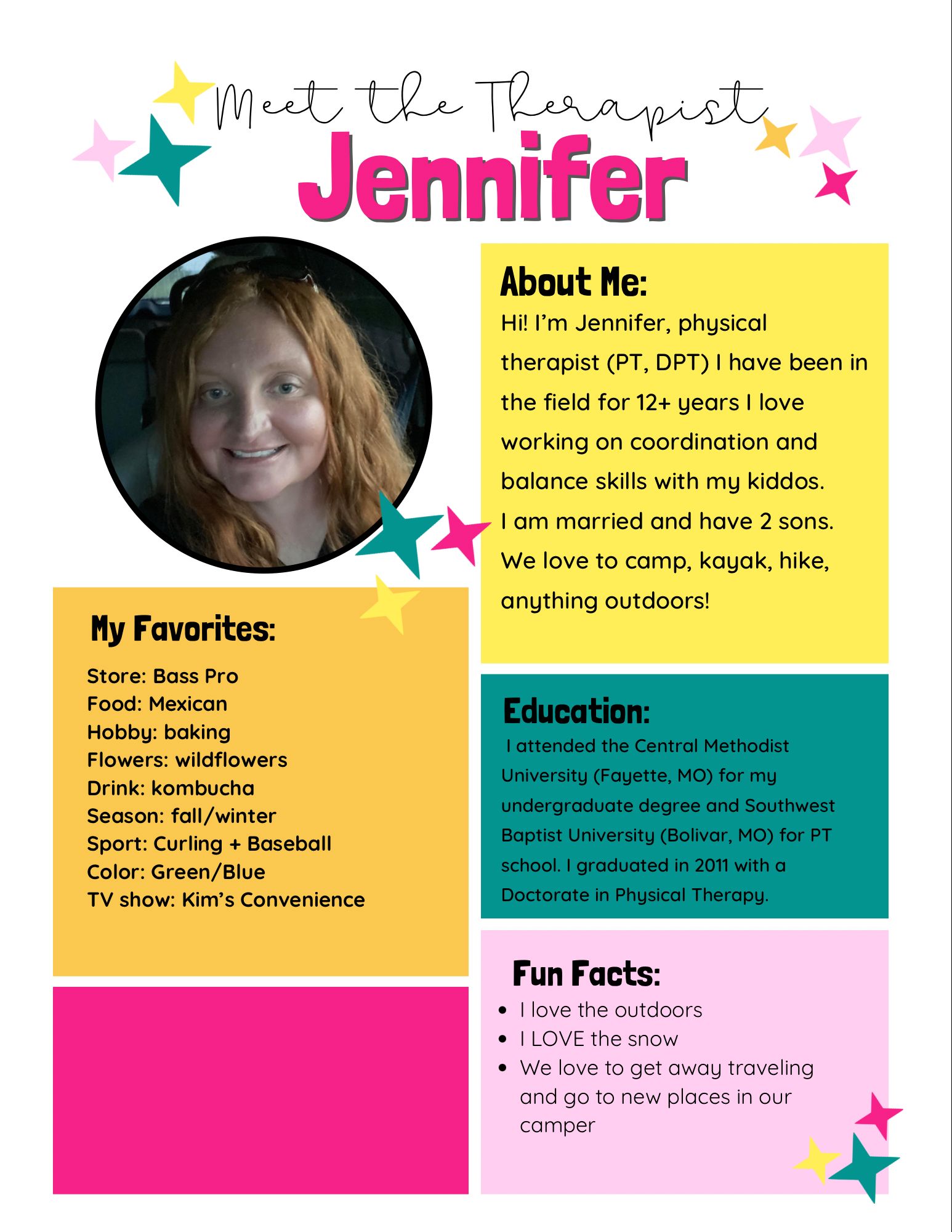 meet the therapist - Jennifer