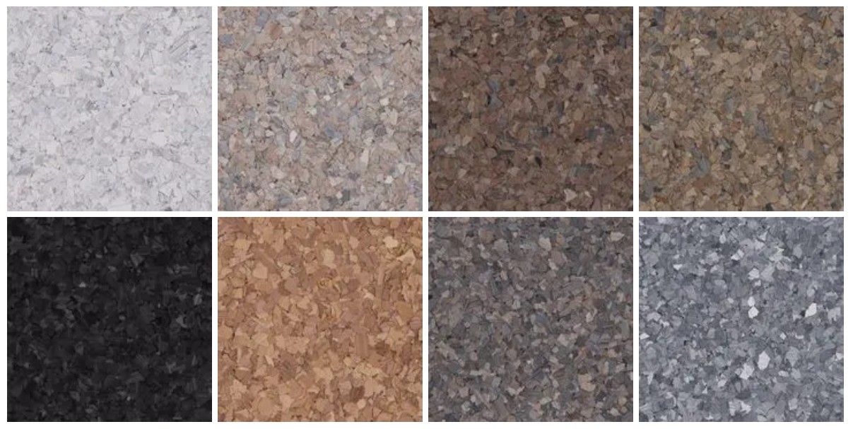 Marble Flake Color Selection from TGG Garage.