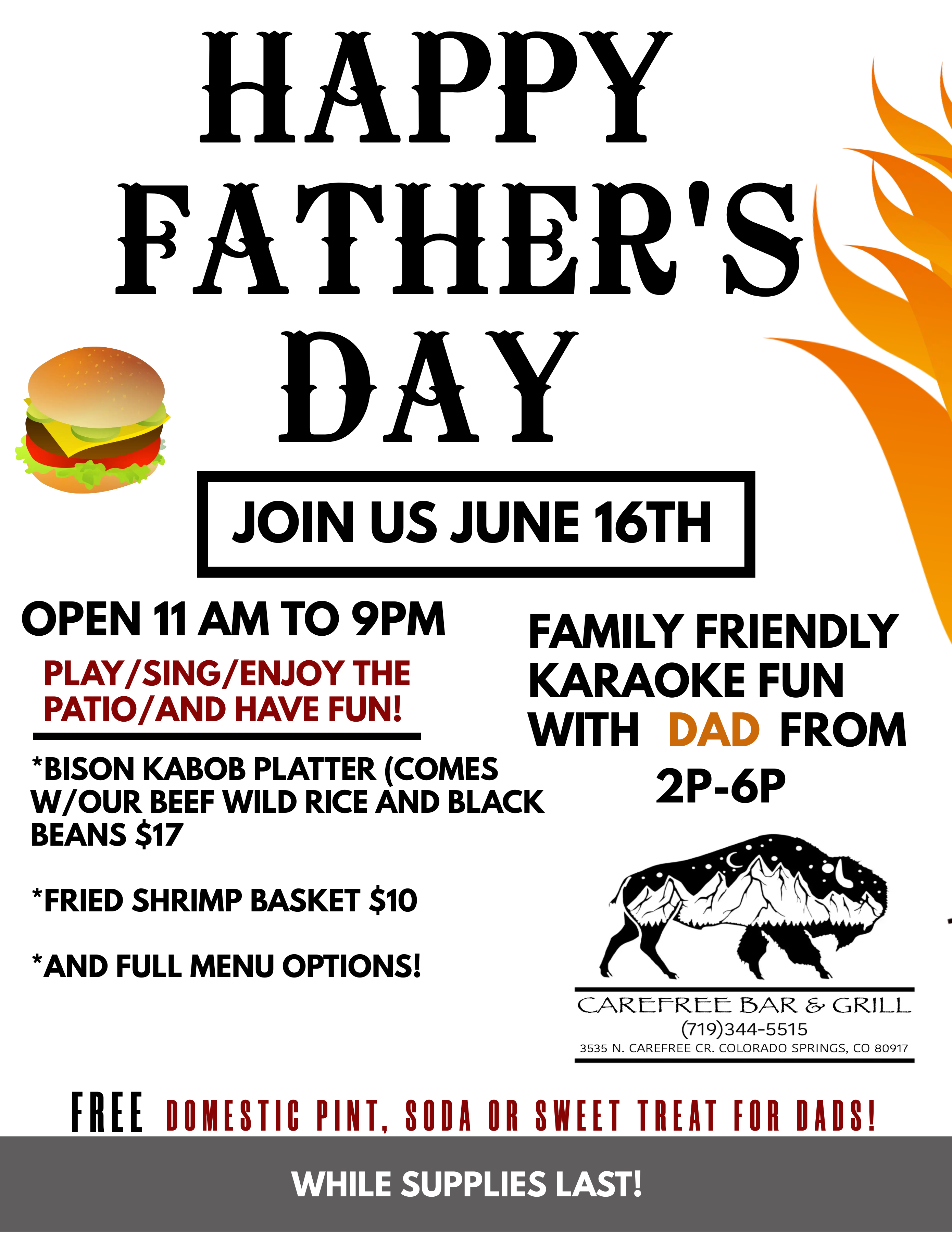 Carefree Bar & Grill - Father's Day Event June 16 2024
