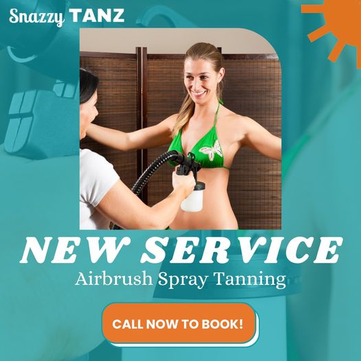 Woman getting spray tan 