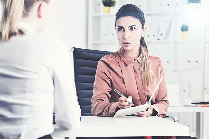 woman consulting